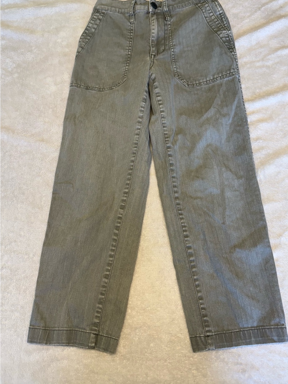 Madewell Women's Straight-Leg Jeans in Olive Green